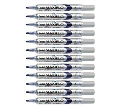Vloeibare krijtstiften Pentel Maxiflo MWL-5S Blauw (12 Onderdelen)