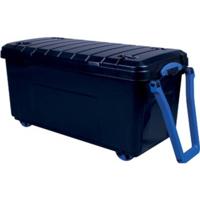 Really Useful Box opbergkoffer op wieltjes 160 liter, zwart - thumbnail