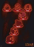 Poster The Seven Deadly Sins - 7 Sins 38x52cm - thumbnail