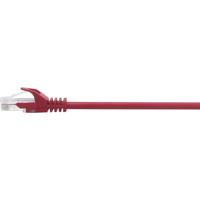 Renkforce RF-5043992 RJ45 Netwerkkabel, patchkabel CAT 5e U/UTP 0.25 m Rood Snagless 1 stuk(s) - thumbnail