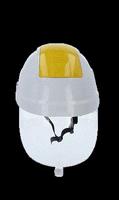 KS Tools 1170136 117.0136 Veiligheidshelm EN 397, EN 50365 DIN 166, DIN 167, DIN 168, DIN 170 Wit, Geel - thumbnail