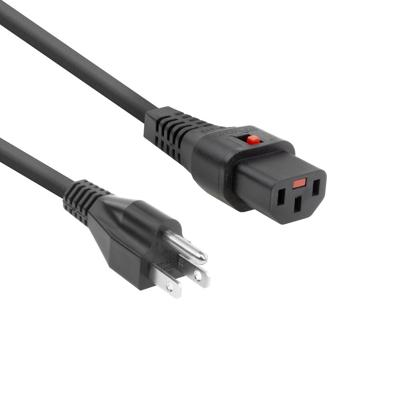 ACT AK5333 Netsnoer USA Male/C13 IEC-Lock | Zwart | 2 meter | PC1063 | 5-Pack ACT AK5333 Netsnoer USA Male/C13 IEC-Lock | Zwart | 2 meter | PC1063 | 5-Pack