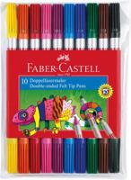 Faber Castell Viltstiften Duo - etui met 10 stuks - thumbnail