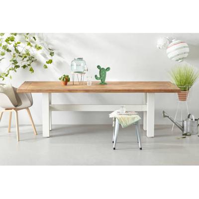 Hartman Tuintafel 'Sophie Yasmani' Teakhout, 240 x 100cm, kleur Naturel/Wit