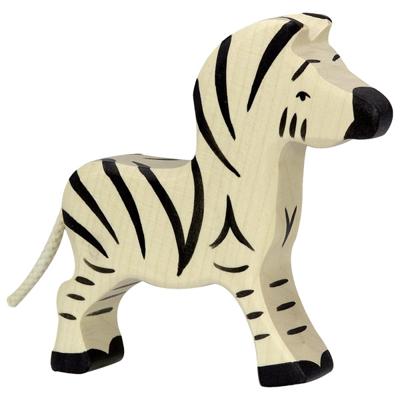 Holztiger houten zebra klein