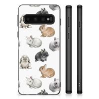Back Cover voor Samsung Galaxy S10 Konijntjes - thumbnail