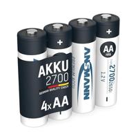 Ansmann Mignon AA 2700mAh oplaadbare NiMH-batterij - Professionele digitale camerabatterij met hoge capaciteit (verpakking van 4 stuks) - Batterijen - thumbnail
