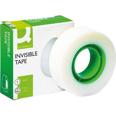 Q-CONNECT plakband, invisible, 19 mm x 33 m