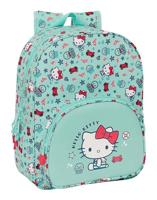 Schoolrugzak Hello Kitty Sea lovers Turkoois 26 x 34 x 11 cm - thumbnail