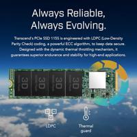 Transcend 115S 500 GB NVMe/PCIe M.2 SSD 2280 harde schijf PCIe NVMe 3.0 x4 Retail TS500GMTE115S - thumbnail