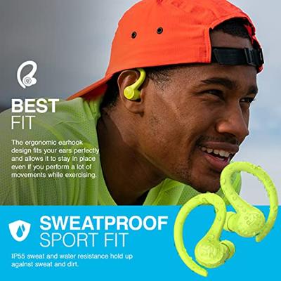 JLab Go Air Sport Hoofdtelefoon Bluetooth, True Wireless oordopjes, bluetooth draadloze koptelefoon - Running Oortelefoon, IP55 Zweetbestendig, 32+ Uur Speeltijd - In Ear Hoofdtelefoon, Geel