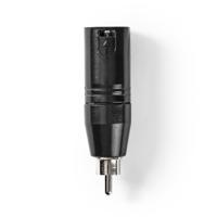 Nedis COTP15931BK Xlr Adapter Xlr 3-pin Male - Rca Male 1 Piece Metal - thumbnail