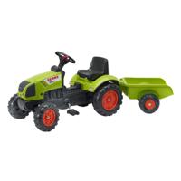 Falk Claas Arion 410 Traptractor met Aanhanger 132x42x53 cm Groen/Zwart - thumbnail