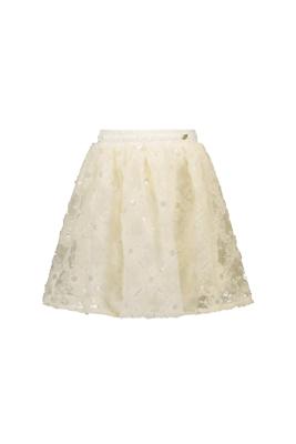 Le Chic Zomer rok meisjes Off wit - tule bloemen - Twilight