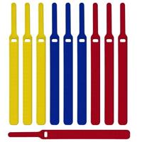 Label the Cable LTC 1130 19 inch Klittenband kabelbinder Geel, Blauw, Rood - thumbnail