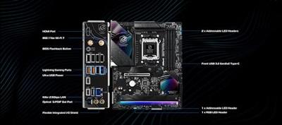 Moederbord ASRock B850 RIPTIDE WIFI - thumbnail