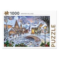 Rebo Productions legpuzzel Winter Village 1000 stukjes - thumbnail