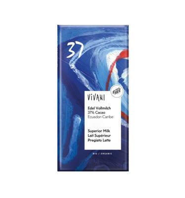 Vivani Chocolade melk superieur 37% Ecuador - 100 gram