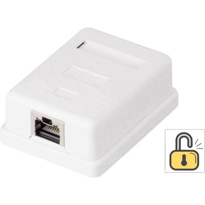 Renkforce 1 poort Netwerkdoos Opbouw (op muur) CAT 6 KSV-ND10 Wit RF-4473849 Renkforce 1 poort Netwerkdoos Opbouw (op muur) CAT 6 KSV-ND10 Wit RF-4473849