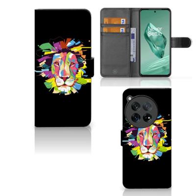OnePlus 12 Leuk Hoesje Lion Color OnePlus 12 Leuk Hoesje Lion Color
