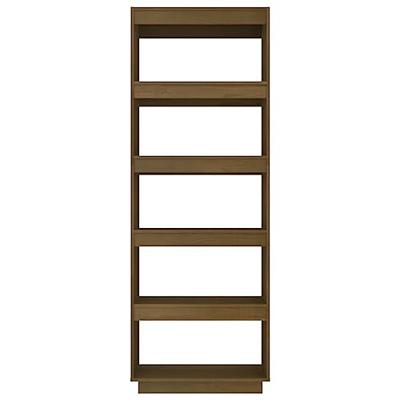Boekenkast/kamerscherm massief grenenhout honingbruin