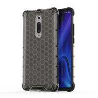 Voor Xiaomi Redmi K20/K20 Pro/mi 9T schokbestendige honingraat PC + TPU beschermhoes (zwart) - thumbnail