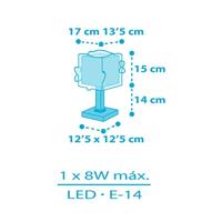 Dalber TafellampjeLittle Shark voor kinderen - 63471 - thumbnail