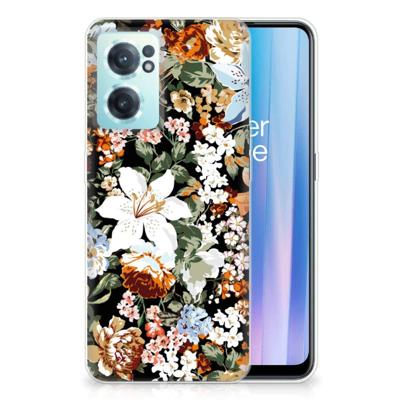 TPU Case voor OnePlus Nord CE 2 5G Dark Flowers TPU Case voor OnePlus Nord CE 2 5G Dark Flowers