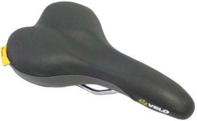 Velo fietszadel plush d2 men zwart/grijs