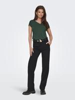 Only Onlfree Life S/s Mod.v-neck Top Jrs Noos T-shirt Korte Mouw Sycamore - thumbnail