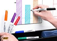Bic whiteboardmarker Velleda 1741, in geassorteerde kleuren, etui van 4 stuks - thumbnail