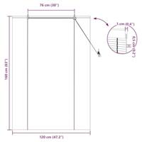Raambuiten & Gordijnen Naturel 120 x 160 cm Bamboe - thumbnail
