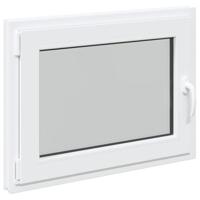 Kelderraam "RISOR" draaikiep-/draai-kiep-1 DIN links wit - thumbnail