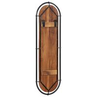 VidaXL Wandkapstokken 2 st met 4 haken massief gerecycled hout - thumbnail