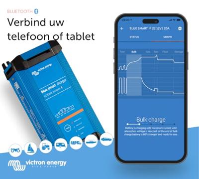 VICTRON Blauwe slimme lader IP22 - 12V - 20A - 1 uitgang - thumbnail