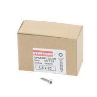 Hoenderdaal Spaanplaatschroef Verzinkt Platkop voldraad Torx TX25 4.5X25 | 200 stuks - 0206.01.33101 - thumbnail