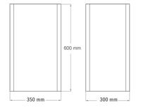 Mediclinics Mediclinics open afvalbak 65l. PP1065 - wit - thumbnail