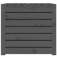 Tuinbox 101x50,5x46,5 cm massief grenenhout grijs - thumbnail
