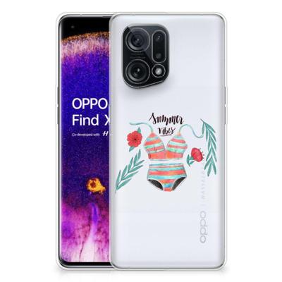 OPPO Find X5 Telefoonhoesje met Naam Boho Summer OPPO Find X5 Telefoonhoesje met Naam Boho Summer