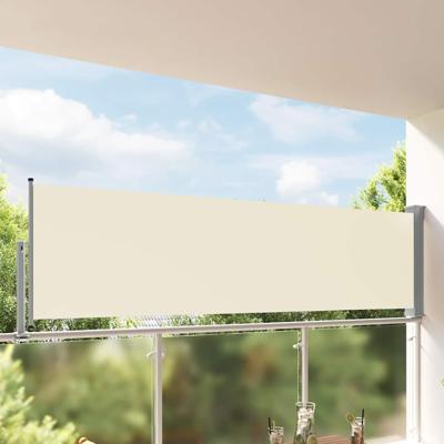 VidaXL Tuinscherm uittrekbaar 100x300 cm crèmekleurig VidaXL Tuinscherm uittrekbaar 100x300 cm crèmekleurig