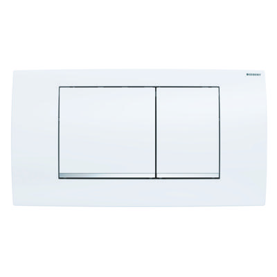 Geberit Twinline 30 bedieningspaneel glans wit/chroom/wit voor Geberit UP130 Geberit Twinline 30 bedieningspaneel glans wit/chroom/wit voor Geberit UP130