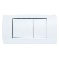 Geberit Twinline 30 bedieningspaneel glans wit/chroom/wit voor Geberit UP130 - thumbnail