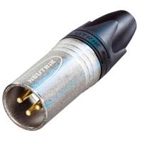 Neutrik NC3MXX-EMC XLR-connector Stekker, recht Aantal polen: 3 Zilver 1 stuk(s) - thumbnail