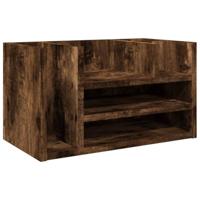 VidaXL Bureau organiser 44,5x24x25 cm bewerkt hout gerookt eikenkleur - thumbnail