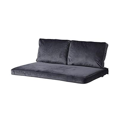 Madison: Palletkussen Velvet 120x80 - Grijs