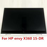 15.6" FHD COMPLETE LCD Digitizer Assembly With Frame Digitizer Board for HP Envy X360 15-DRTPN-W142 30Pin - thumbnail