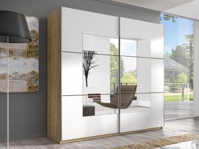 Kast BETRAYER 2 deuren 180 cm sanremo/wit Kast BETRAYER 2 deuren 180 cm sanremo/wit