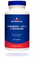 OrthoVitaal Cranberry / vitamine C / D-Mannose 120 Vegetarische capsules - thumbnail