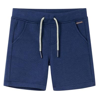 Kindershorts met trekkoord 92 donkerblauw