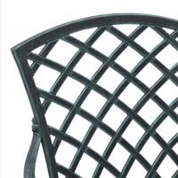 Tuinstoelen 2 st gietaluminium groen - thumbnail